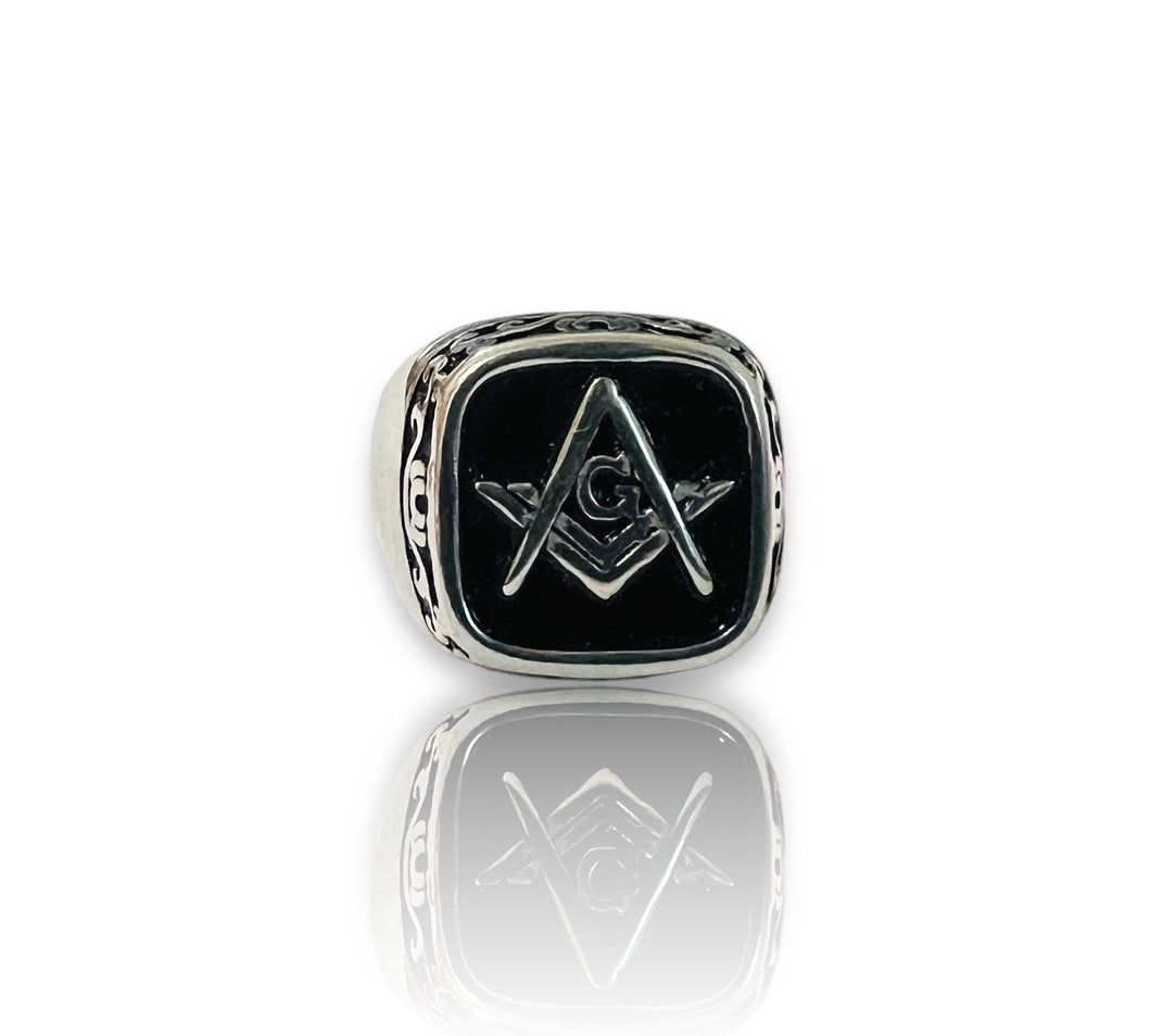 ANILLO DE ACERO INOXIDABLE: MASONICO